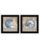 Black  "The Farmhouse Blues Collection" 2 pc By Linda Spivey