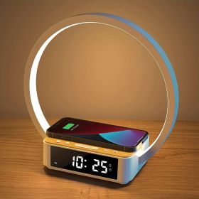 Wireless Charger Table Lamp, 18W Touch Lamp Alarm Clock