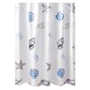 Ocean PEVA Bathroom Waterproof Shower Curtain  71x71inch