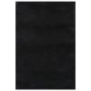 Washable Rug Soft Fluffy Short Pile 63" x 90.6" Anti Slip Black