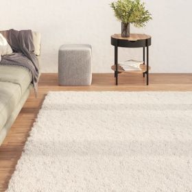 Washable Rug Soft Shaggy Beige 63" x 90.6" Anti Slip
