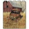 Wood Picket Fence "Granddads Old Truck" by Billy Jacobs