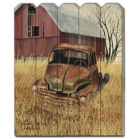 Wood Picket Fence "Granddads Old Truck" by Billy Jacobs