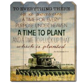 Wood Picket Fence "Time to Plant" by Cindy Jacobs