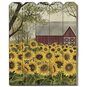 Wood Picket Fence "Sunshine" by Billy Jacobs, Printed Wall Art