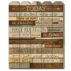 Wood Picket Fence "Today is a Brand New Day" by Marla Rae