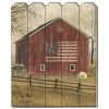 Wood Picket Fence "Flag Barn" by Billy Jacobs, Wall Art