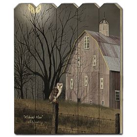 Wood Picket Fence "Midnight Moon" by Billy Jacobs