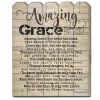 Print on a Wood Picket Fence "Amazing Grace" by Cindy Jacobs