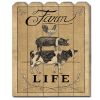 Wood Picket Fence "Farm Life" by Deb Strain, Printed Wall Art