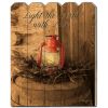 Wood Picket Fence "Light the World" by Anthony Smith