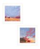 White frame "Scenic Landscapes With Barns" 2 pc by Jim Musial