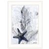 White Framed "Ocean Collection 4" By Stellar Design Studio