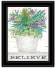 Black Framed "Believe Succulents" by Cindy Jacobs