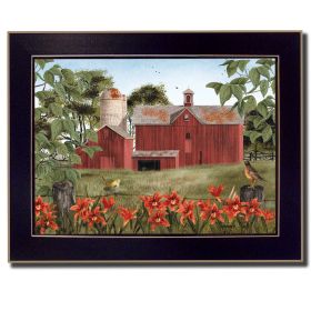 Black Framed "Summer Days" By Billy Jacobs, Printed Wall Art