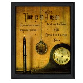 Black Framed "Time" By Billy Jacobs, Ready To Hang