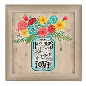 Beige Framed "Home Filled with Love" By Deb Strain