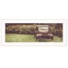 White Framed "Rusty Clearing" by Justin Spivey, Ready to Hang