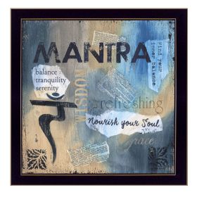 Black Framed "Yoga Series - Mantra" By Debbie DeWitt