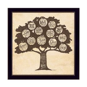 Black Framed "Family Attributes I" By Deb Strain, Printed Wall Art