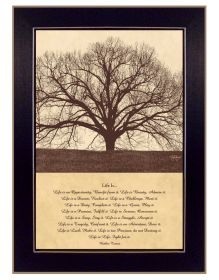 Black Frame Trendy Decor 4U "Life Is", by John Jones