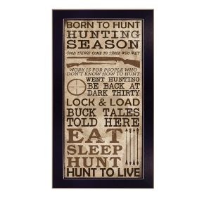 Black Framed "Hunting Season" By Dee Dee, Printed Wall Art