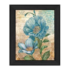 Black Framed "Paris Blue I" By Ed Wargo, Printed Wall Art