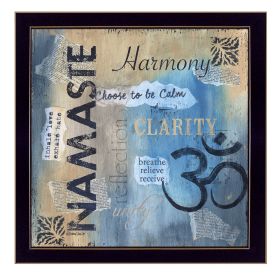Black Framed "Yoga Series - Namaste" By Debbie DeWitt
