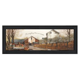 Black Framed "To Everything" By John Rossini, Printed Wall Art