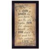 Black Framed "For God So Loved" by Gail Eads