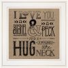 White Frame "Hugs Around the Neck" by Deb Strain