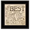 Black Framed "Each Other" by Deb Strain