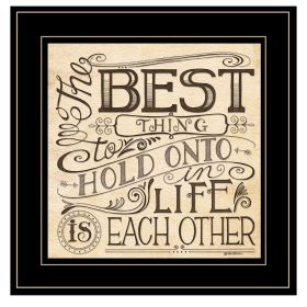 Black Framed "Each Other" by Deb Strain