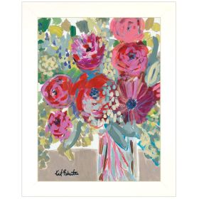 White Frame "Blooming in the Window Sill" by Kait Roberts