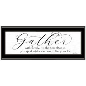 Black Print "Expert Advice" by Lori Deiter, Framed Print