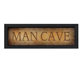 Black Framed "Man Cave" By John Jones, Printed Wall Art