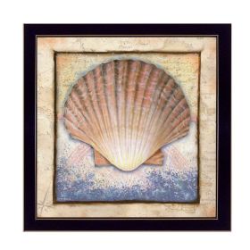 Black Framed "Shell" By Ed Wargo, Ready To Hang