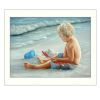 White Frame "In the Sand" By Georgia Janisse, Printed Wall Art