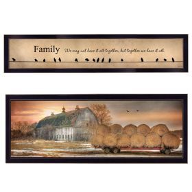 Black  "Together Blessed We Have It All" 2 pc by Lori Deiter