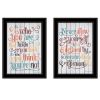 Black Framed "Who You Think" 2 pc Vignette by Susan Ball