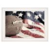 White Framed "Football - Believe It" by Lori Deiter