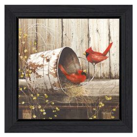 Black Framed "Playing Around" By John Rossini, Ready To Hang