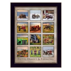 Black Framed "Faith Family Farming" By Lori Deiter