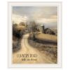 White Framed "Country Road Take Me Home" by Lori Deiter