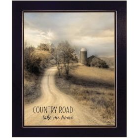 Black Framed "Country Road Take Me Home" by Lori Deiter