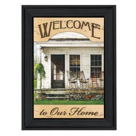 Black Framed "Welcome to Our Home" By John Rossini