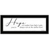 Black Framed "Hope" by Lori Deiter