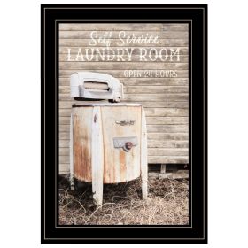 Black Framed "Laundry Room" by Lori Deiter