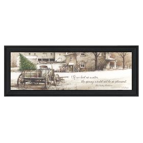 Black Framed "Winter" By John Rossini, Ready To Hang
