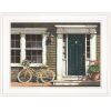 White Framed "Parked Out Front" by John Rossini